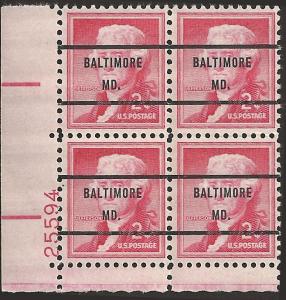 # 1033 MINT NEVER HINGED THOMAS JEFFERSON