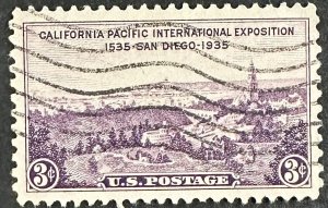US #773 Used F/VF 3c California Pacific Intl Expo 1935 [B3.9.3]
