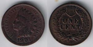 1901 Indian Head Cent D31