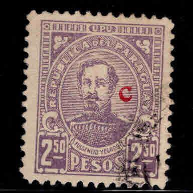 Paraguay Scott L27 Interior mail Campana  C rural mail overprint