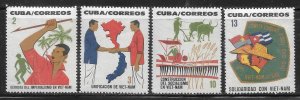 Cuba 846-849 Unification of Vietnam set MNH