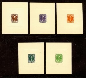 Jenkins Camden Dispatch Trial Color Card Proofs Scarce Set of 5 Reprints READ