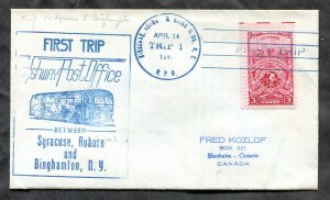 d89 - HPO Cover 1949 First Trip SYRACUSE, AUBURN and BINGHAMPTON NY