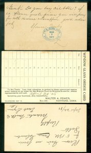 EDW1949SELL : USA 8 Connecticut postal cards 1870s-1900s