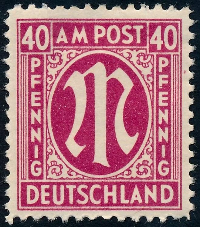 Germany 1945 40pf Mauve SGA30 MH