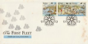 Australia 1987 The First Fleet October 1787 Cape of Good Hope FDC Sc#1028a-b&29