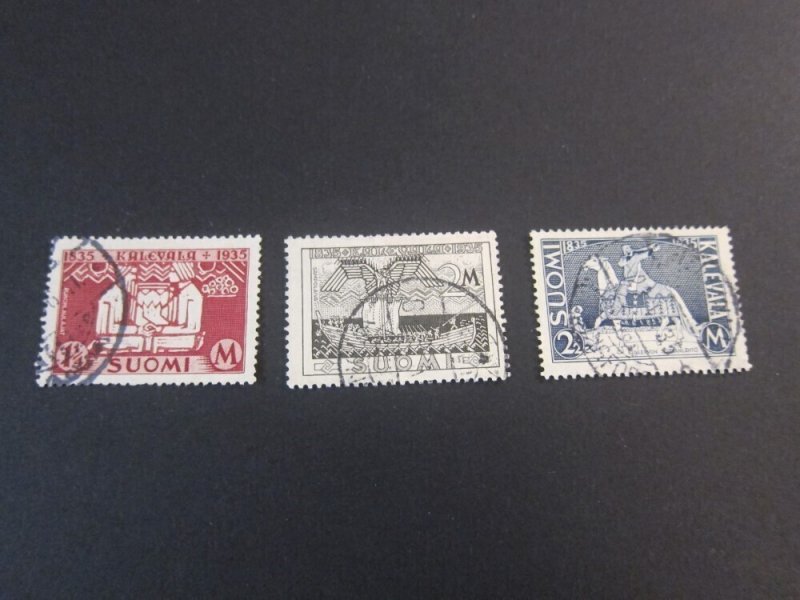 Finland 1935 Sc 207-9 set FU