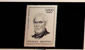 ARGENTINA Sc 1262 NH ISSUE OF 1980 - G. BROWN