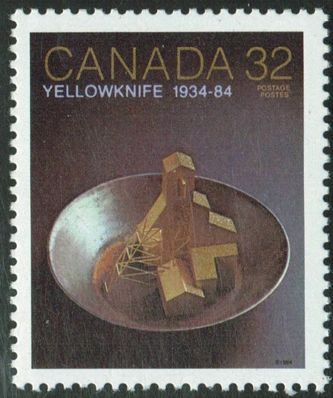 CANADA Sc# 1009  YELLOWKNIFE city  1984  MNH mint