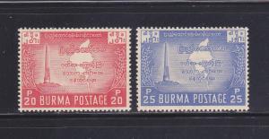 Burma 137-138 Set MH Maps