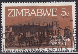 Zimbabwe 434 Gatooma Post Office Savings Bank 1980