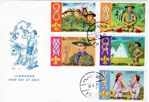 Fujeira 1971 Mi 679-83 FDC 2 IMPERFORATE