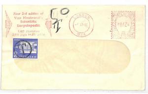 SWITZERLAND POSTAGE DUE GB Mail Meter Slogan Publishing London Cover 1961 EE248