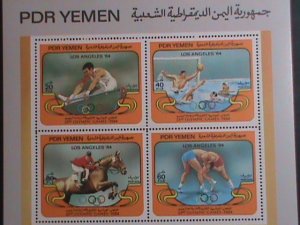 YEMEN-1984- 23RD-OLYMPIC GAMES-LOS ANGELES  MNH -S/S EST. $12 VERY FINE