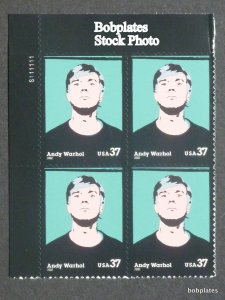 BOBPLATES #3652 Andy Warhol Plate Block F-VF NH SCV=$4 ~See Details for #s/Pos