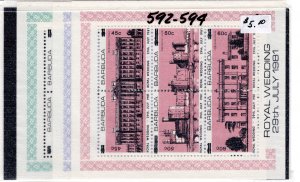 Barbuda #592-594 MNH - Stamp Souvenir Sheet