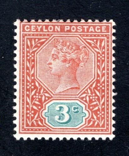 Ceylon #132,  VF, Unused, Original Gum,  CV $6.50 ......  1290102