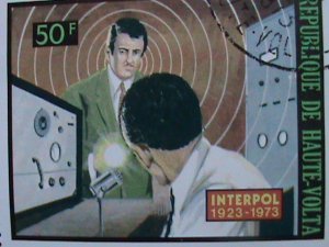 ​UPPER VOLTA-1973  INTERPOL-50TH ANNIVERSARY-CTO-VF- WE SHIP TO WORLD WIDE