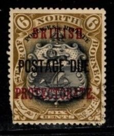 North Borneo - #J25 Postage Due -Used