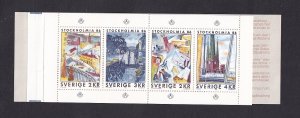 Sweden   #1540a-1543a   MNH  1985   booklet  Stockholmia '86