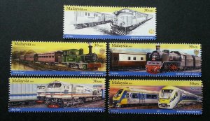 *FREE SHIP Malaysia Train 2010 Railway Locomotive Transport KTM (stamp) MNH