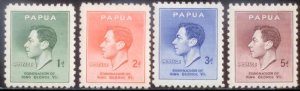 Papau New Guinea 1937 SC# 118-21 MNH-OG E170