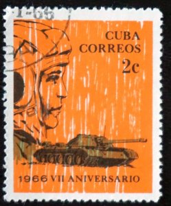 CUBA Sc# 1066  REVOLUTION ANNIVERSARY  2c  1966  used cto