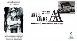 Ansel Adams (2024) FDC w/ b&w pictorial cancellation  #2 of 2