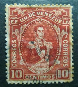 1914 Venezuela 10c Fine Used South America A4P52F152-