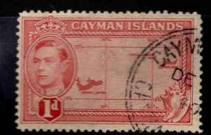 Cayman Islands Scott 102 Used Map stamp