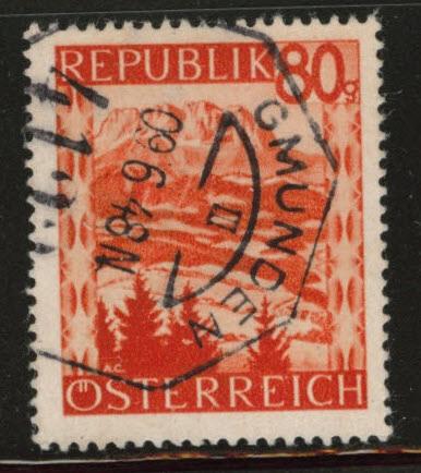 Austria Scott 510 Used stamp from 1947-48 set