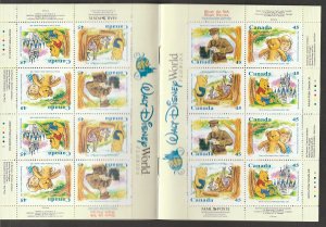 1996 Canada - Sc 1621c - MNH VF - Complete Booklet (BK194) - Winnie the Pooh