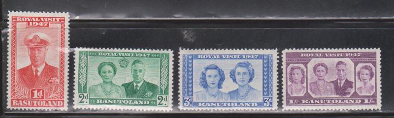 BASUTOLAND Scott # 35-8 MH - 1947 Royal Visit Set