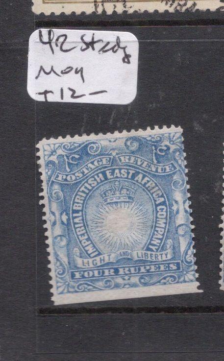 British East Africa SG 18 Straight Edge MOG (10dlh)