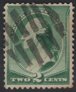 US Scott # 213 2c Washington Fancy Cancel