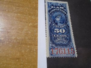 Canada Revenue Stamp  van Dam  #  FG19  used