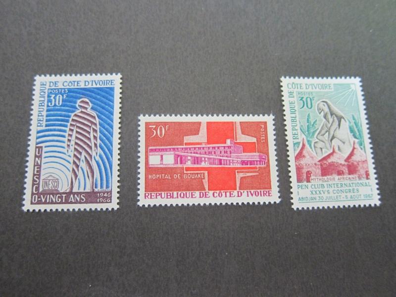 Ivory Coast 1966 Sc 249-251 set(s) MNH