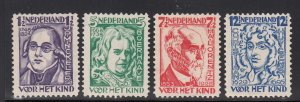 Netherlands #B33-36 Mint NH