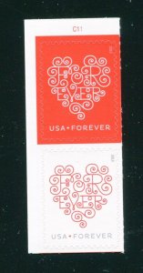 4955-4956 Love Hearts Forever Stamp Pair MNH 2015