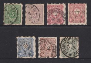 Germany a small used lot from the 1875 set (with final E)