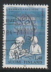 1984 Finland - Sc 695 - used VF - 1 single - Dentistry