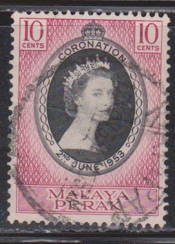 PERAK Scott # 126 Used - QEII Coronation