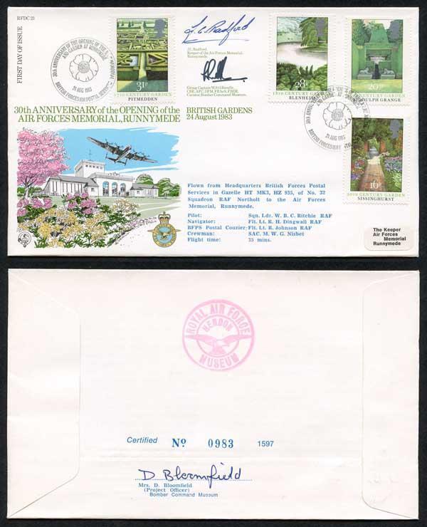 RFDC21 British Gardens Signed by J.C Radford and W.S.O Randle