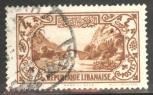 LEBANON Scott 125 used ancient dog river bridge stamp