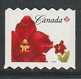 2007 Canada Sc 2244ii - MNH VF - 1 single - Flowers - Island Red flowers
