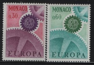 MONACO  669-670  MINT HINGED,   SET