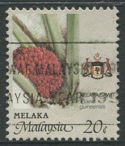 STAMP STATION PERTH Malacca #93 Agricultural Type State Crest Used  1986