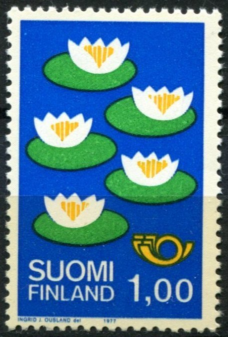 Finland Sc#594 MNH, 1m ultra & multi, Norden 1977 (1977)