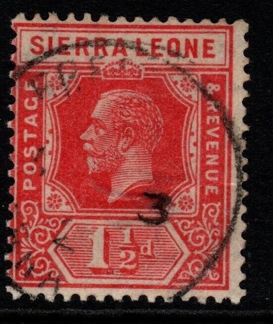 SIERRA LEONE SG133 1925 1½d SCARLET FINE USED