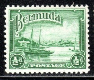 BERMUDA Sc#105 Pictorial Definitives 1/2p (1936) MH